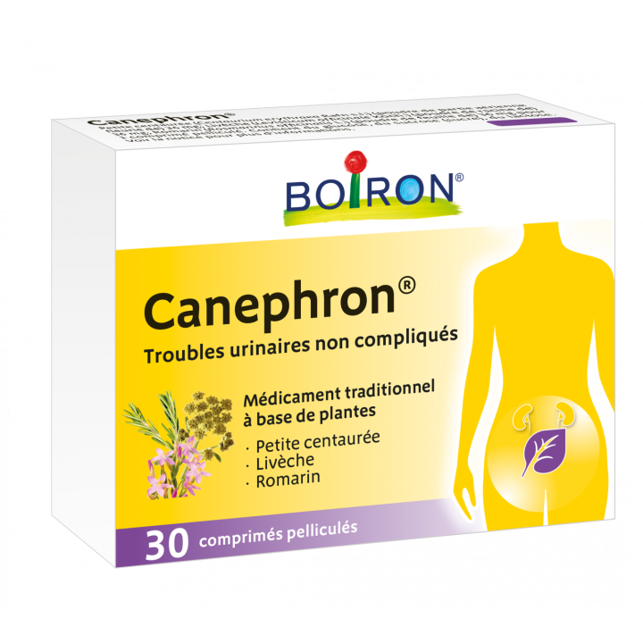 Canephron Boiron - bo&icirc;te de 30 comprim&eacute;s pellicul&eacute;s