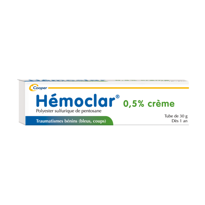 H&eacute;moclar 0,5% cr&egrave;me - tube de 30g