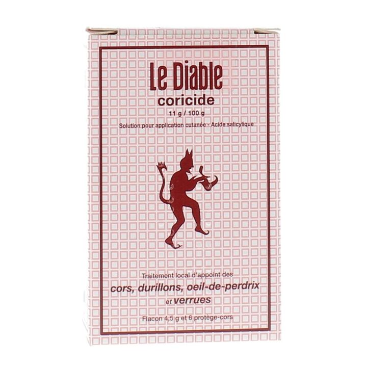 Le Diable coricide traitement pour les cors, durillons et verrues - flacon de 4,5g
