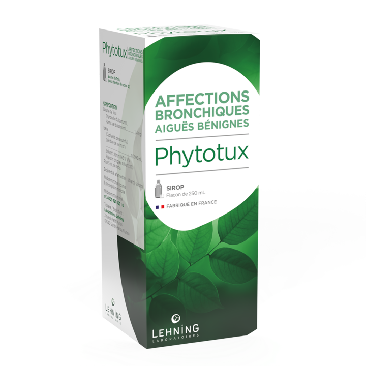 Phytotux sirop affections bronchiques aigu&euml;s benignes Lehning - flacon de 250 ml