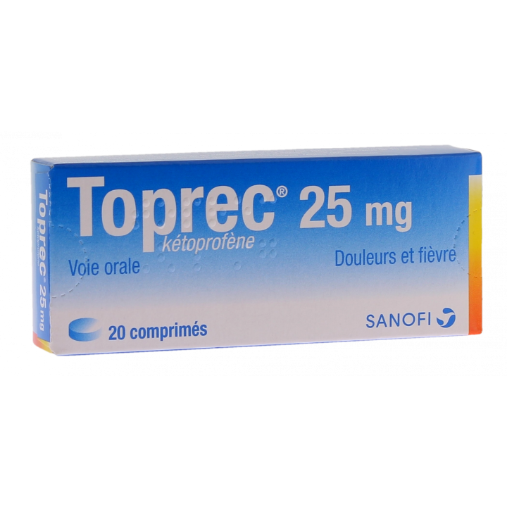 Toprec 25 mg - bo&icirc;te de 20 comprim&eacute;s