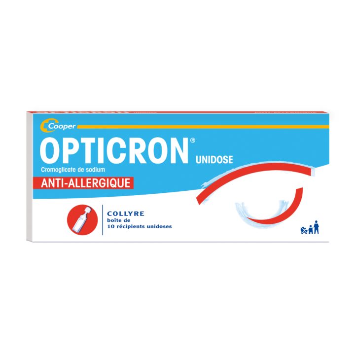 Opticron unidose collyre en r&eacute;cipient unidose - bo&icirc;te de 10 r&eacute;cipients unidoses