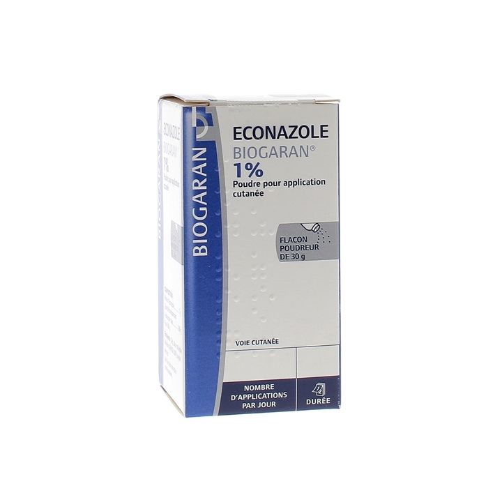 Econazole 1% Biogaran - flacon poudreur de 30g