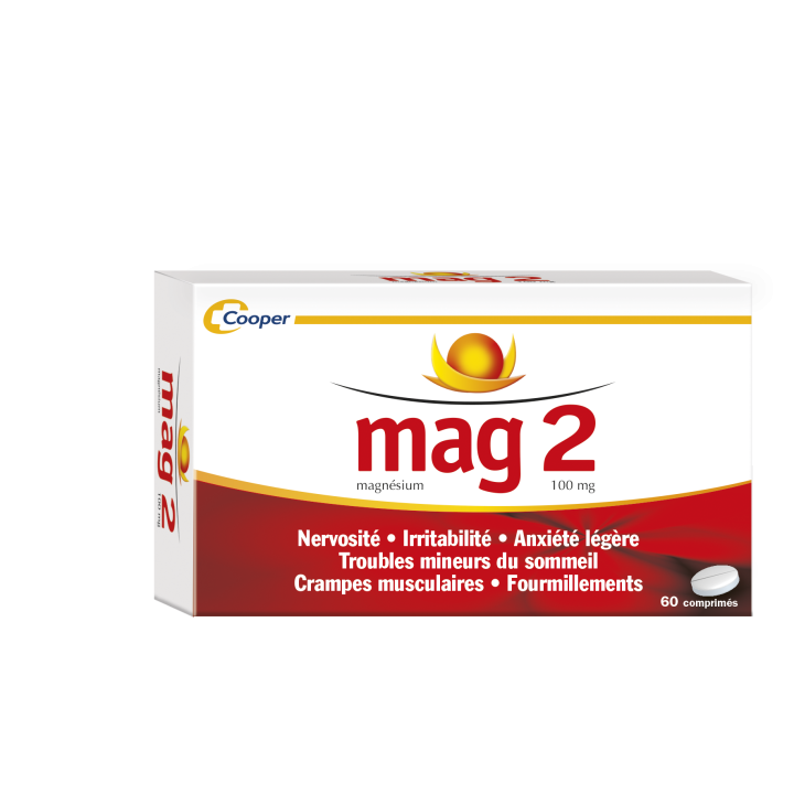 Mag 2 100mg comprim&eacute; - bo&icirc;te de 60 comprim&eacute;s