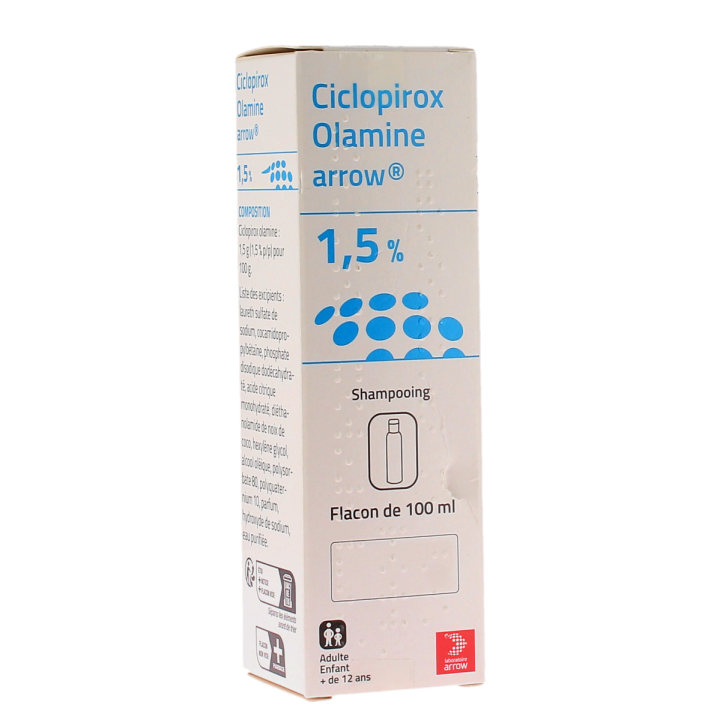 Ciclopirox olamine arrow 1,5% shampooing - flacon de 100ml
