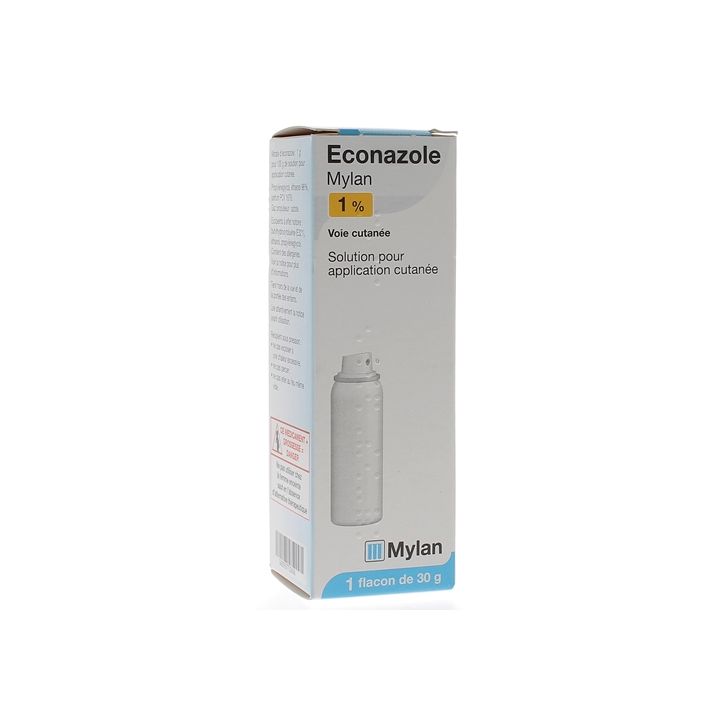 Econazole 1% voie cutan&eacute;e Mylan - 1 flacon de 30 g