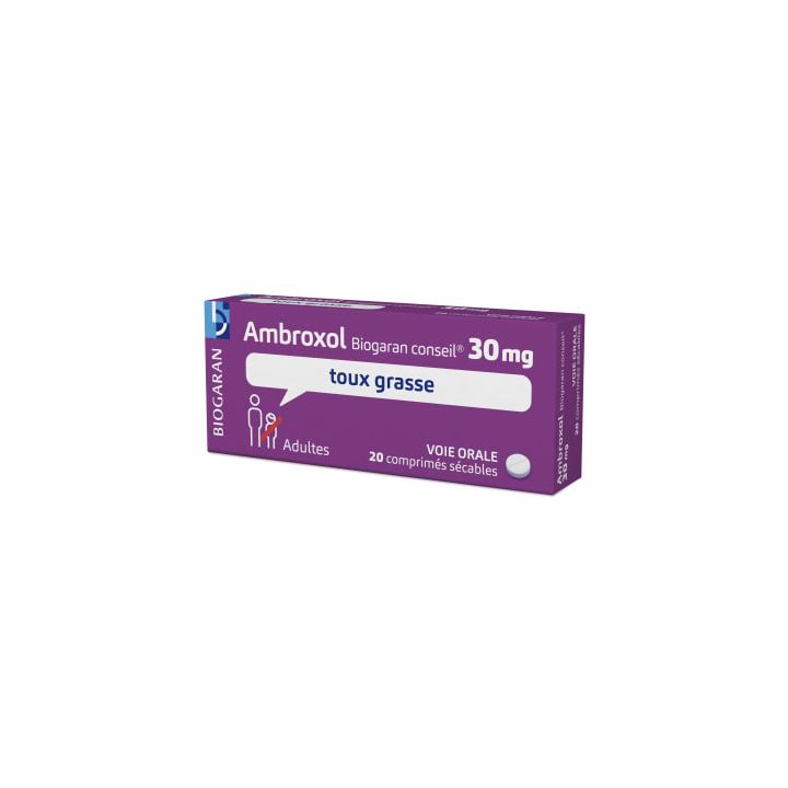 Ambroxol Biogaran Conseil 30mg - 20 comprim&eacute;s s&eacute;cables