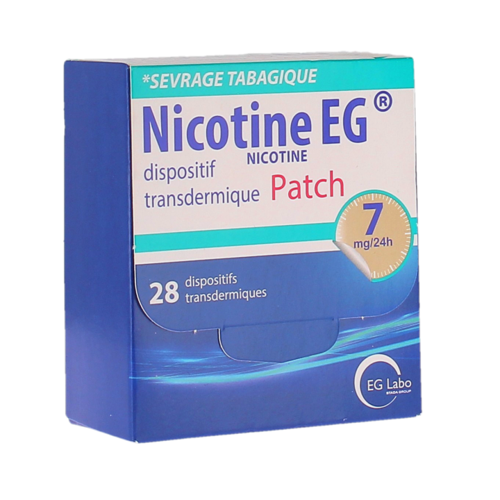 Nicotine EG dispositif transdermique patch 7mg/24h - boite de 28 dispositifs transdermiques 
