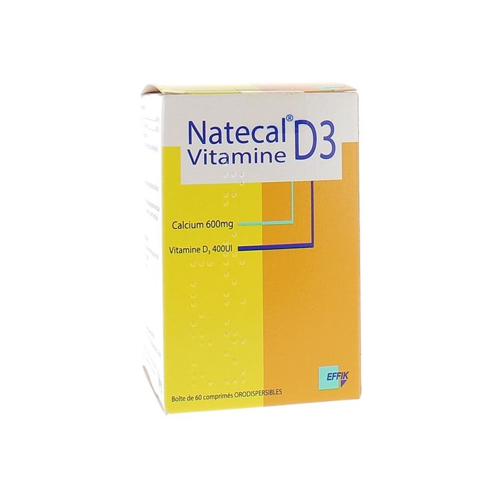 Natecal Vitamine D3 - bo&icirc;te de 60 comprim&eacute;s orodispersibles