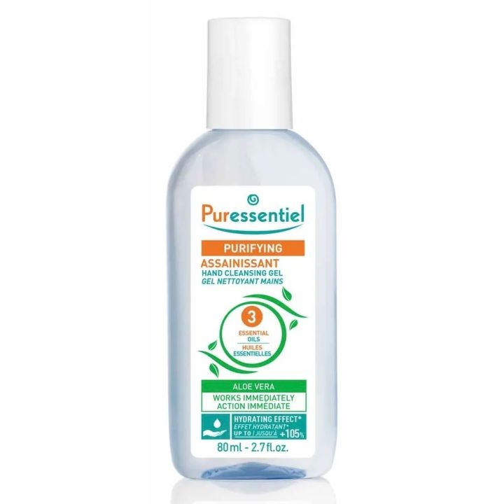 Assainissant gel antibact&eacute;rien Puressentiel - flacon de 80ml
