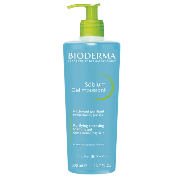S&eacute;bium gel moussant nettoyant purifiant Bioderma - flacon de 500 ml