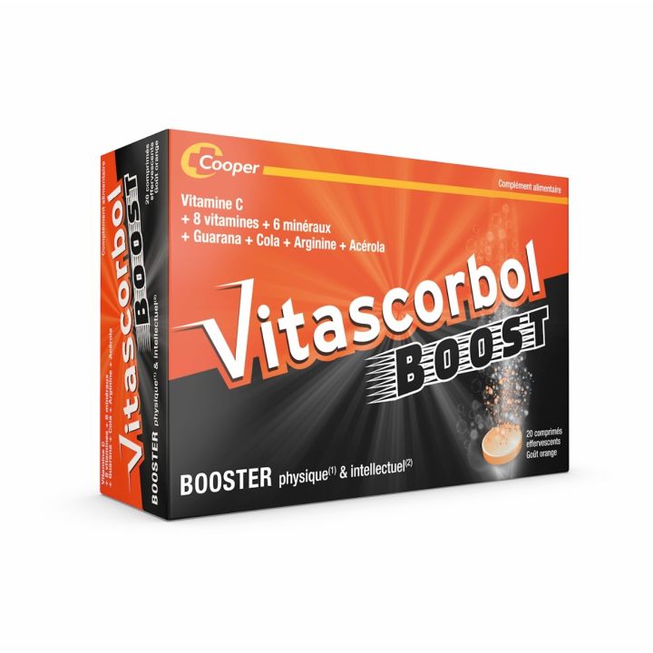 Vitascorbol boost physique intellectuel Cooper - boite de 20 comprim&eacute;s effervescents
