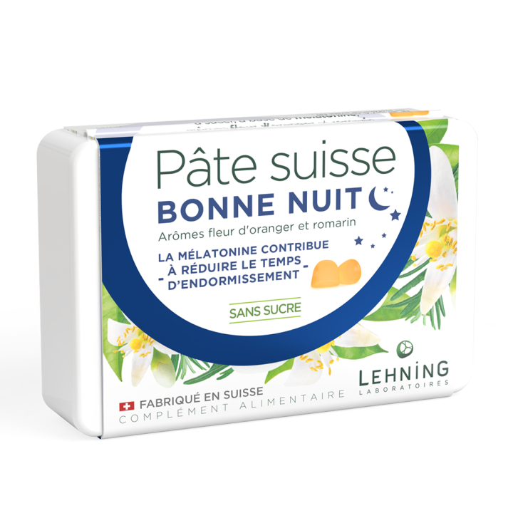 P&acirc;te suisse bonne nuit Lehning - boite de 40 pastilles