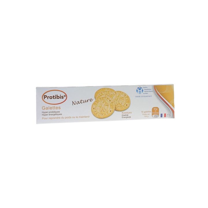 Protibis Galettes nature HP/HC Nutrisens - bo&icirc;te de 16 galettes