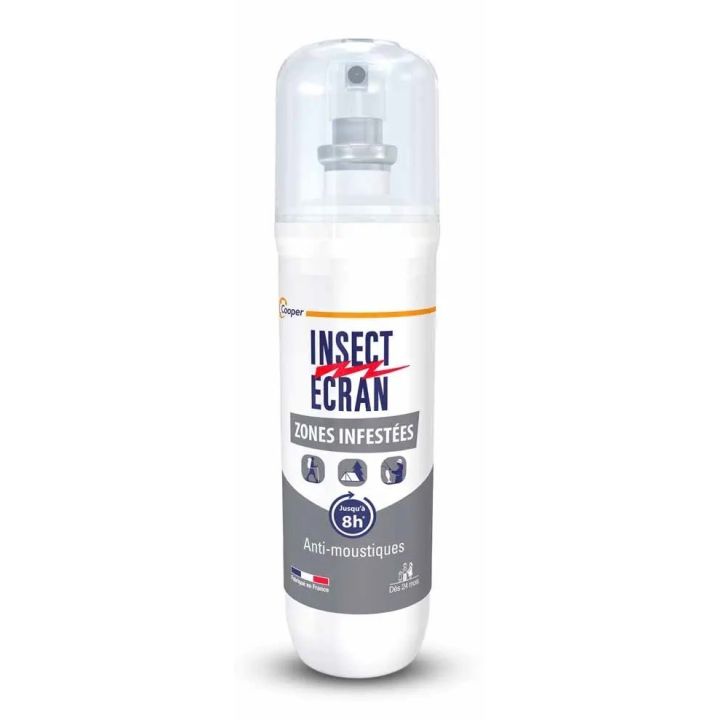Spray r&eacute;pulsif anti-moustiques zones infest&eacute;es Insect &eacute;cran - spray de 100ml