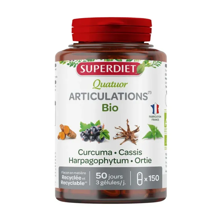 Quatuor bio articulation Super Diet - pot de 150 g&eacute;lules