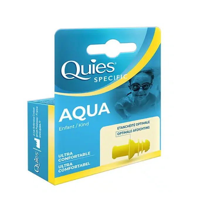 Protection auditive specific aqua enfant Quies - bo&icirc;te d'une paire