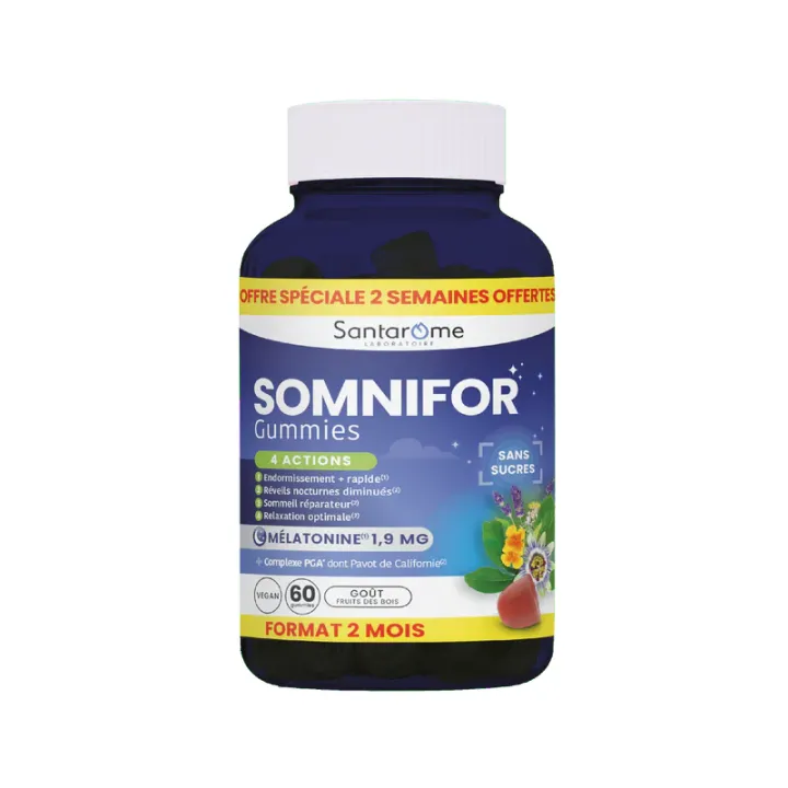 Somnifor gummies  Santarome - pot de 60 gummies 