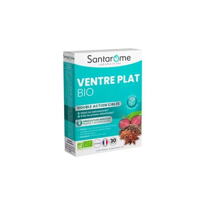 Ventre plat bio Santarome - boite de 30 comprim&eacute;s