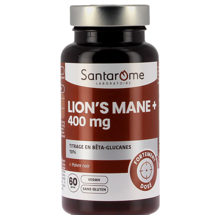 Lion's Mane+ 400mg Santarome - pot de 60 g&eacute;lules