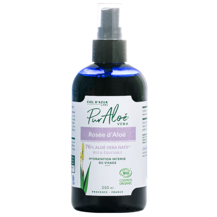 Ros&eacute;e d'alo&eacute; 76% Aloe vera Bio Pur Alo&eacute; - spray de 250 ml