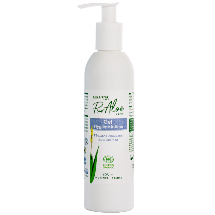 Gel intime soin Aloe vera 77% Bio Pur Alo&eacute; - flacon de 250 ml