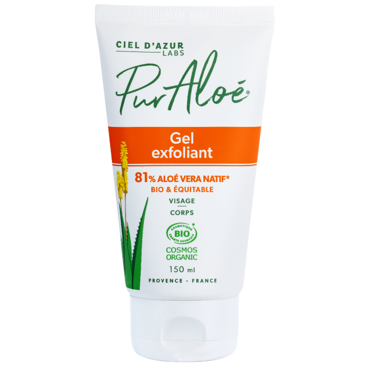 Gel exfoliant Aloe vera 81% Bio Pur Alo&eacute; - tube de 150 ml