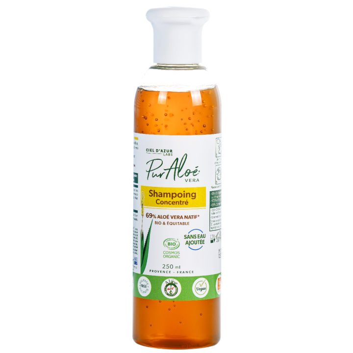 Shampooing traitrant Aloe vera 70% Bio Pur Alo&eacute; - flacon de 250 ml