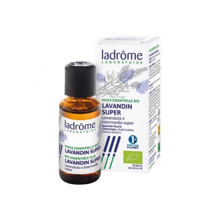 Huile essentielle lavandin super Bio Ladr&ocirc;me - Flacon de 10ml