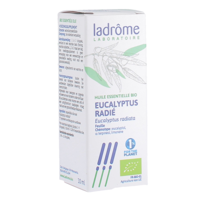 Huile essentielle eucalyptus radi&eacute; Bio Ladr&ocirc;me - flacon de 10ml