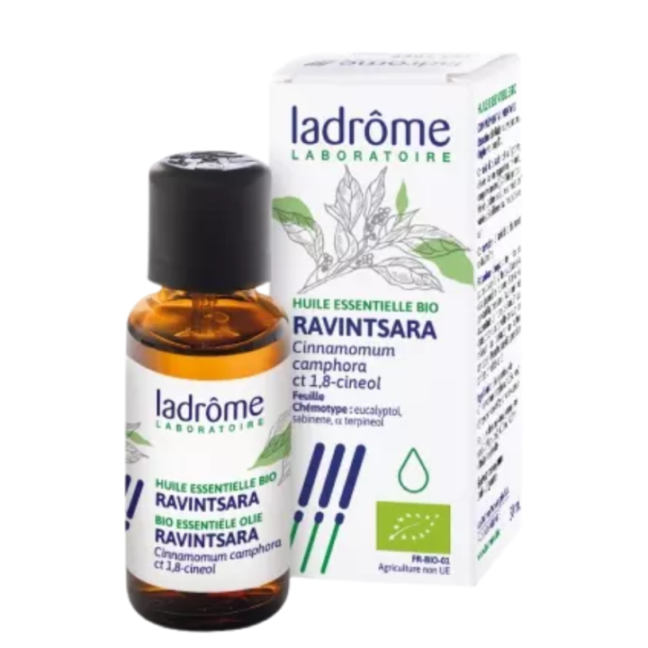 Huile essentielle bio ravintsara Ladr&ocirc;me - flacon de 30ml