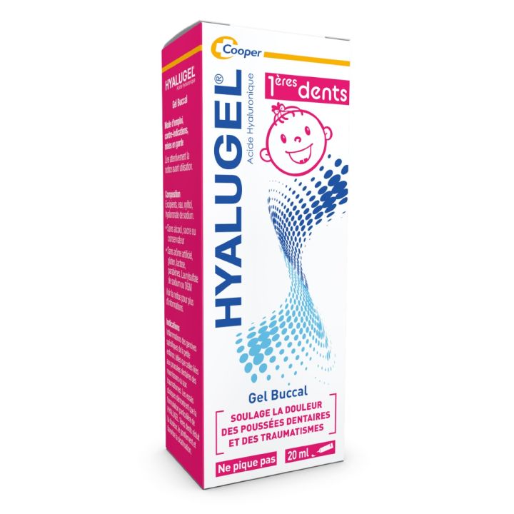Hyalugel gel buccal 1&egrave;re dents - tube de 20 ml