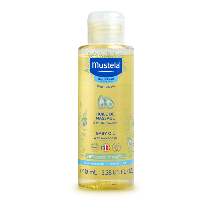 Huile de massage peau normale Mustela - flacon de 100 ml