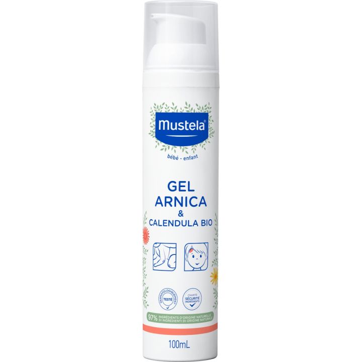 Gel arnica b&eacute;b&eacute; et enfant calendula bio Mustela - flacon de 100 ml