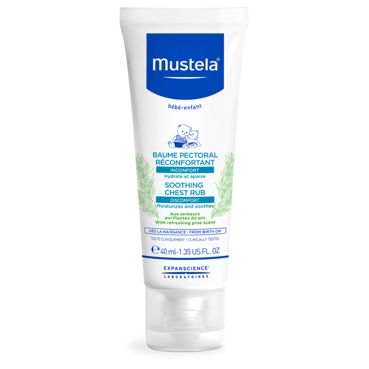 Baume pectoral r&eacute;confortant Mustela - tube de 40ml 