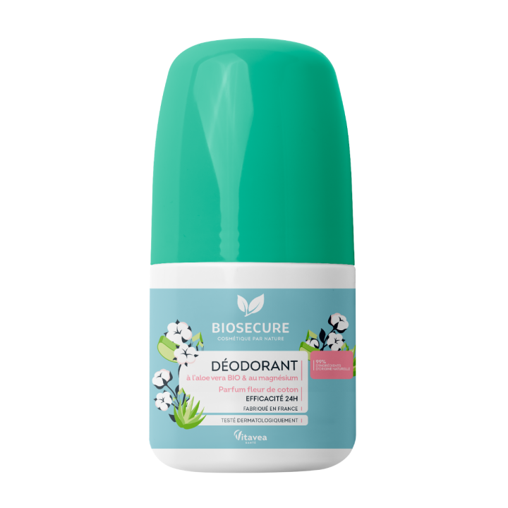 D&eacute;odorant fleur de coton Bio Secure - roll-on de 50ml