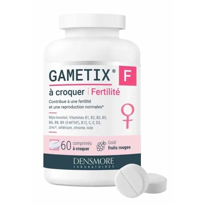 Gametix F fertilit&eacute; Densmore - pot de 60 comprim&eacute;s &agrave; croquer