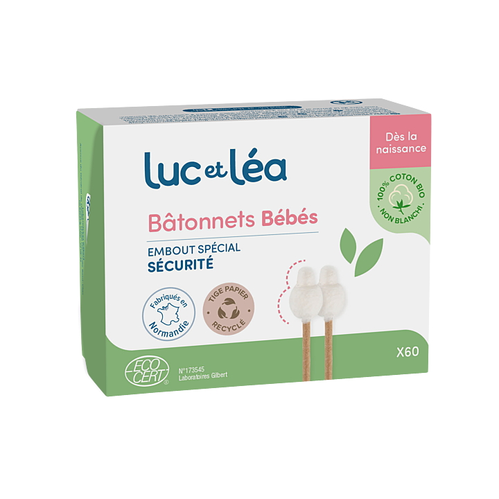 B&acirc;tonnets b&eacute;b&eacute;s Luc et L&eacute;a - boite de 60 b&acirc;tonnets