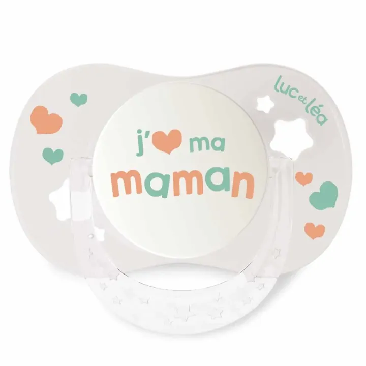 Essentiel sucette collerette confort+ 0/6 mois Luc et L&eacute;a - une sucette