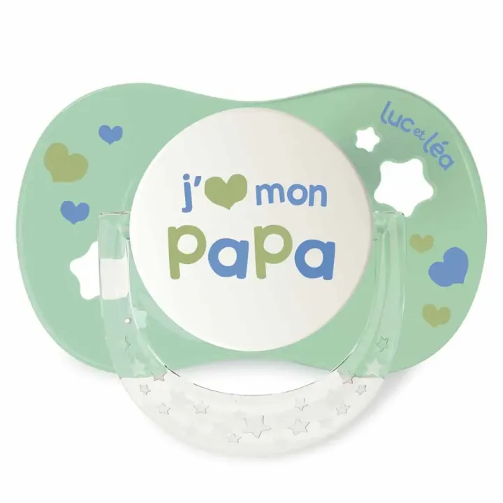 Essentiel sucette collerette confort+ 6/18 mois Luc et L&eacute;a - une sucette