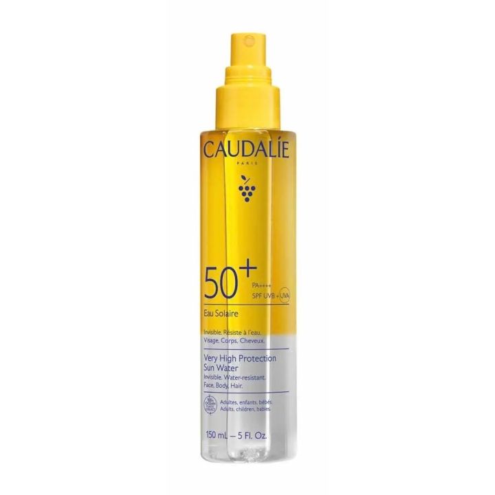 Eau solaire tr&egrave;s haute protection SPF50+ Caudalie - spray de 150ml
