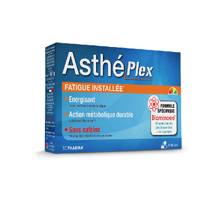 Astheplex fatigue install&eacute;e 3C Pharma - bo&icirc;te de 30 g&eacute;lules