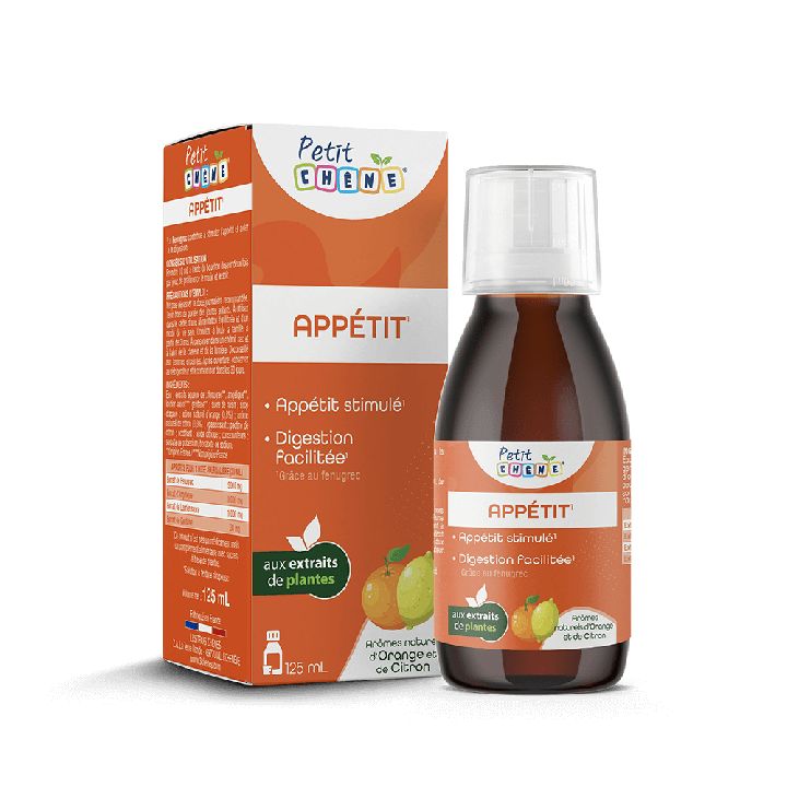 Sirop Petit Ch&ecirc;ne app&eacute;tit Les 3 Ch&ecirc;nes - flacon de 125ml