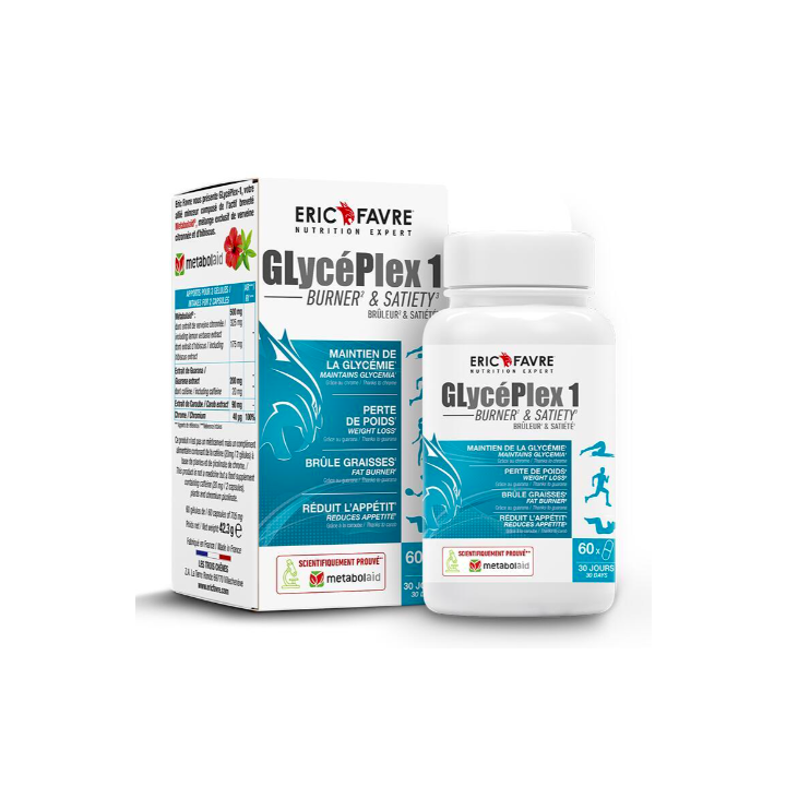 GLyc&eacute;Plex 1 br&ucirc;leur et sasi&eacute;t&eacute; Eric Favre - bo&icirc;te de 60 g&eacute;lules
