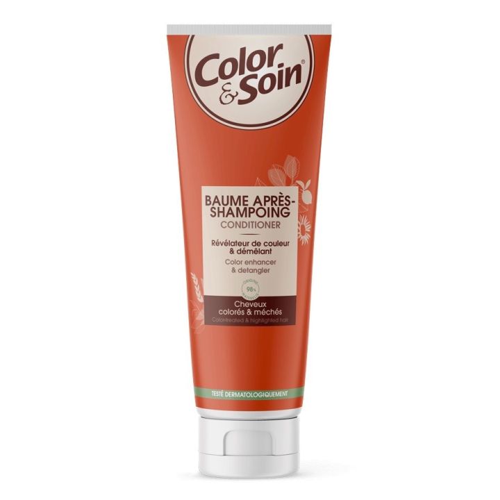 Color & Soin Baume apr&egrave;s-shampoing cheveux color&eacute;s et m&eacute;ch&eacute;s Les 3 Ch&ecirc;nes - tube de 200ml