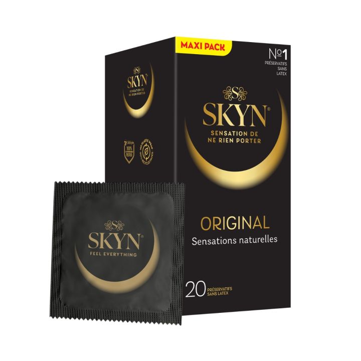 Pr&eacute;servatifs Skyn original sensation de ne rien porter Manix - 20 pr&eacute;servatifs