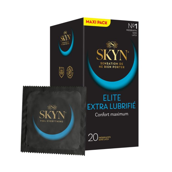 Pr&eacute;servatifs extra lubrifi&eacute;s Skyn Manix - boite de 20 pr&eacute;servatifs