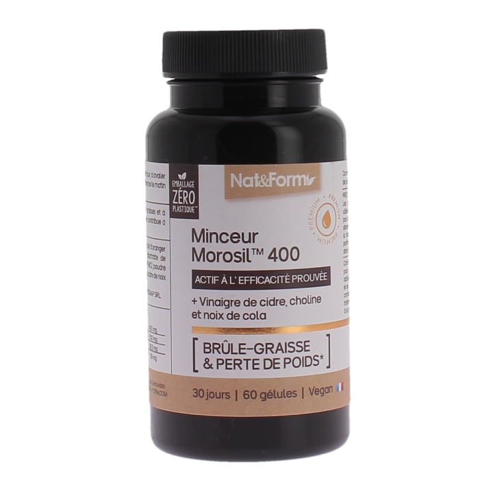 Minceur morosil 400 br&ucirc;le graisse et perte de poids Nat&form - pot de 60 g&eacute;lules