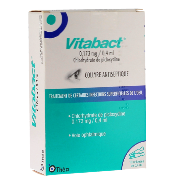 Vitabact 0,173mg/0,4ml collyre en r&eacute;cipient unidose - boite de 10 r&eacute;cipients unidoses