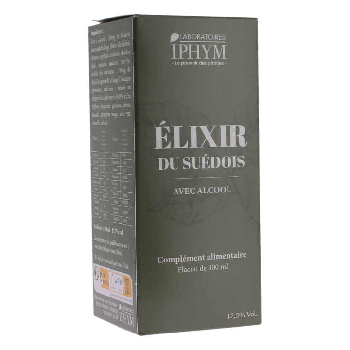 &Eacute;lixir du su&eacute;dois avec alcool Iphym - flacon de 300ml